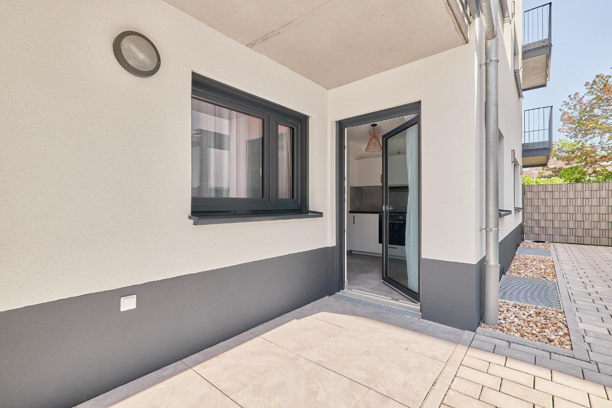 Elegantes 2 Zimmer Apartment Neubau Top Lage City Airport City Airport Mannheim Exterior foto